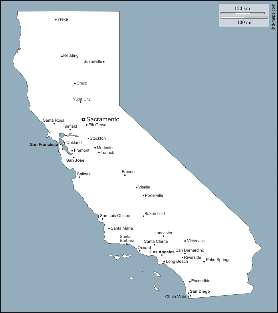 free clipart map of california - photo #43