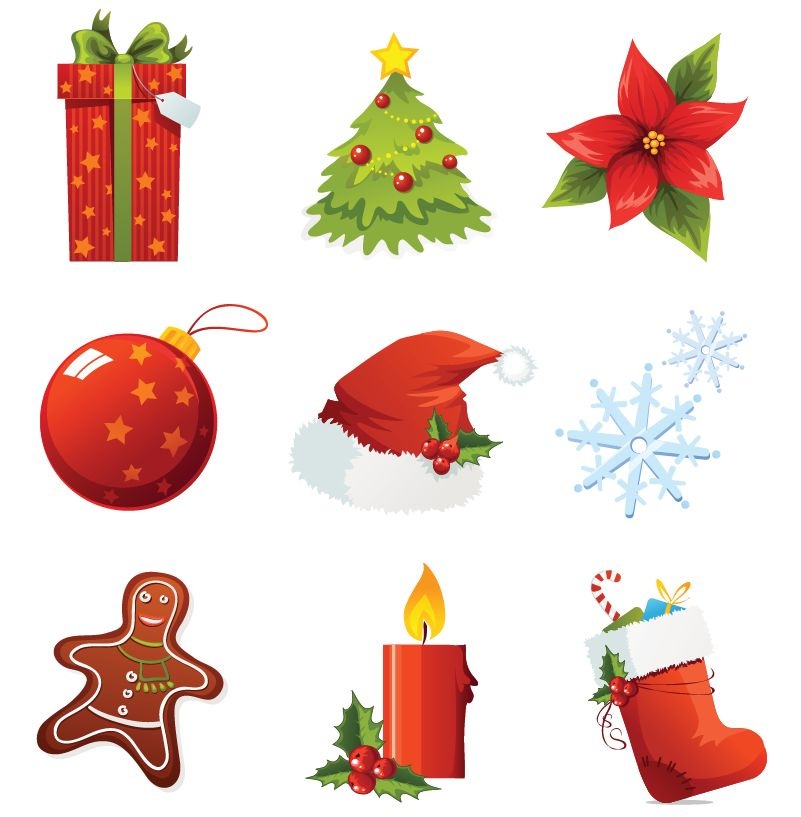 christmas decorations free vectors  Clip Art Library