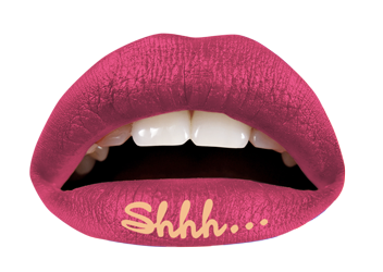 Pink Shhh Violent Lips | TattooForAWeek.com - Temporary Tattoos 