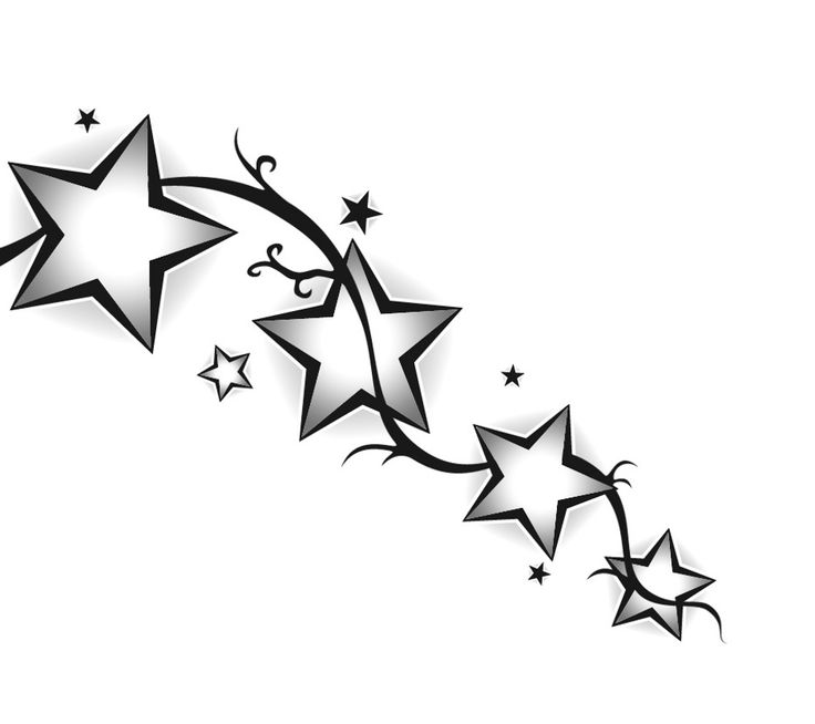 tribal star tattoos designs