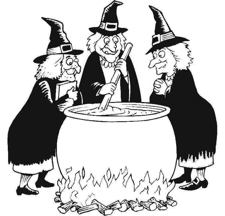 macbeth three witches cartoon - Clip Art Library