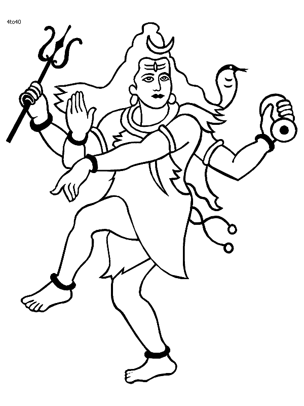 460 Unicorn Shiva Cartoon Coloring Pages To Print with Printable