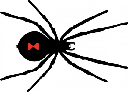 Black Widow Spider clip art Vector clip art - Free vector for free 
