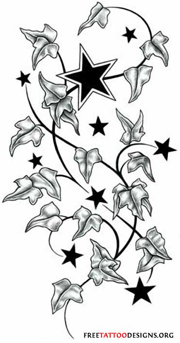 Star Tattoos | Shooting Stars and Nautical Star Tattoo Designs
