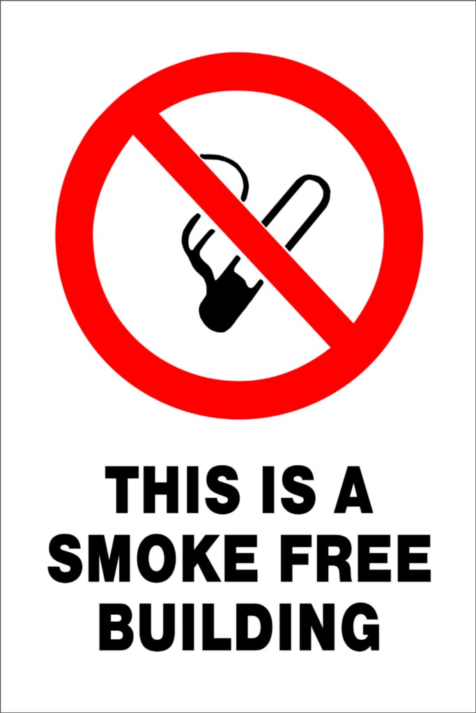Safety Sign This Is A Smoke Free Building 200x300 Aluminium 