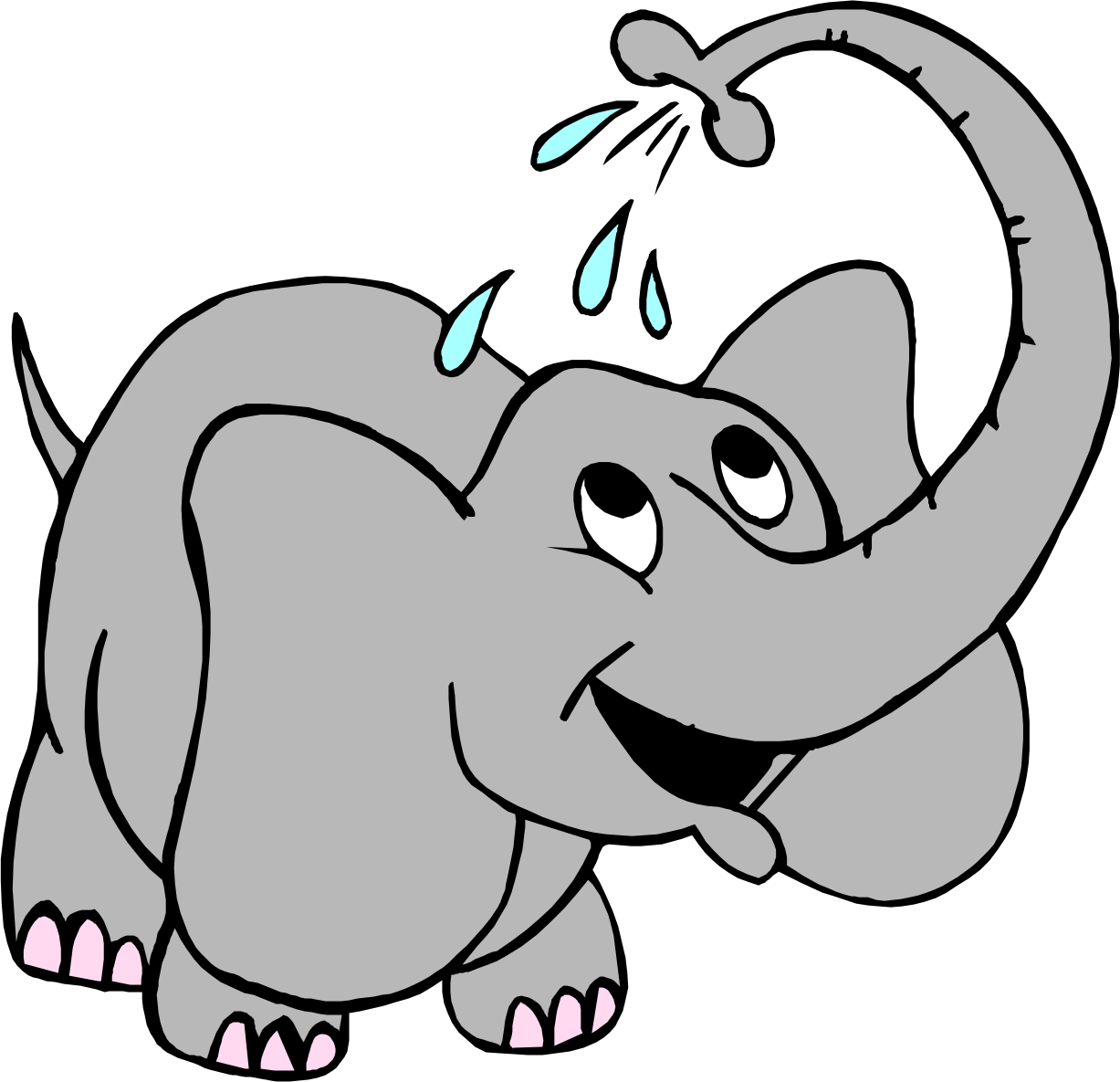 Cartoon Elephant Spraying Water Your Top HD Wallpapers # ...