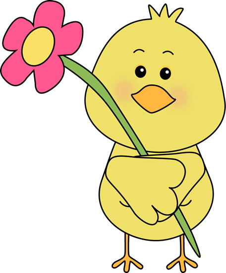 Bird and a Flower Clip Art - Bird and a Flower Image
