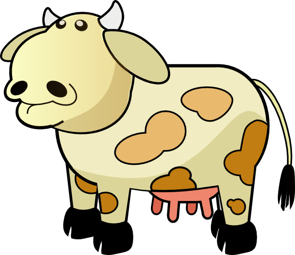 Color Cow clip art - vector clip art online, royalty free  public 