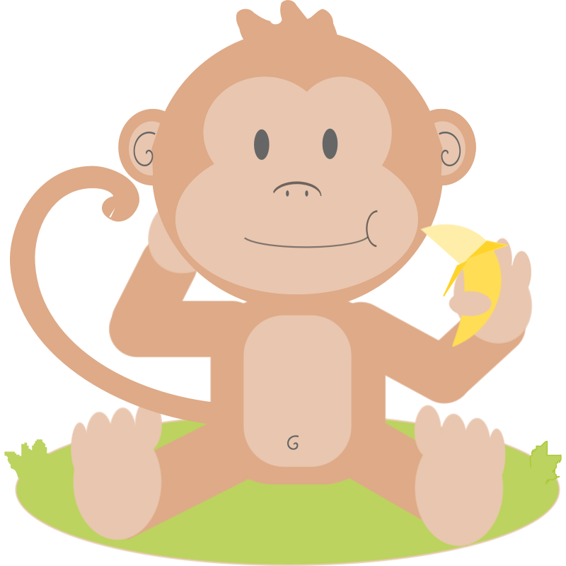 Clipart - Cartoon monkey