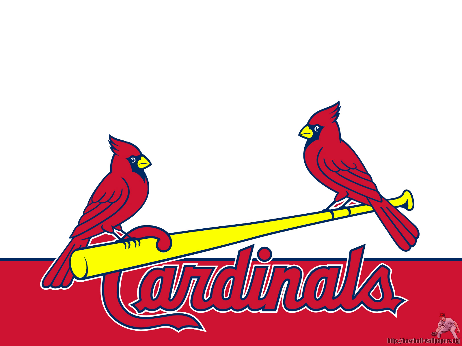 Download St Louis Cardinals Red Bird On Field Wallpaper
