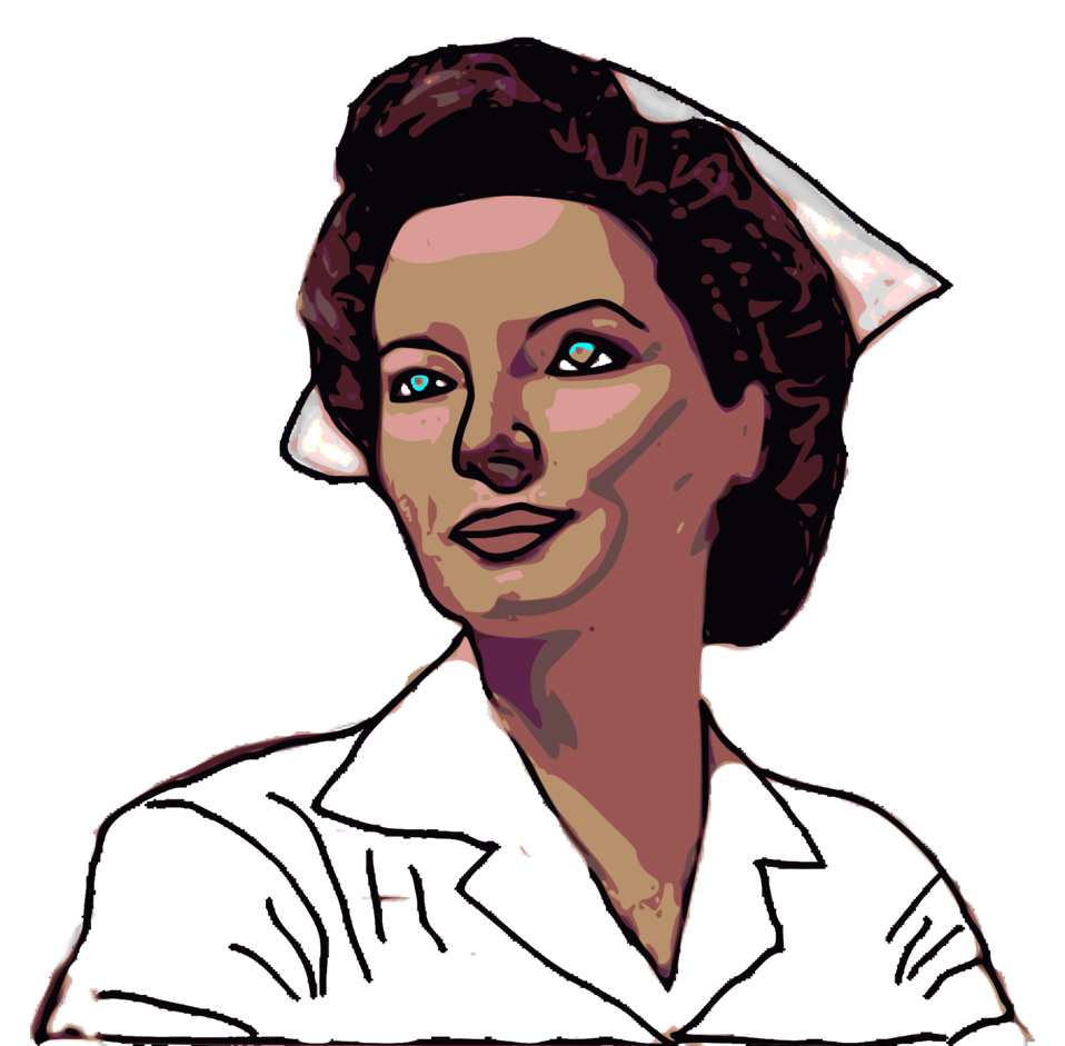 Public Domain Clip Art Image | Illustration of a nurse | ID 