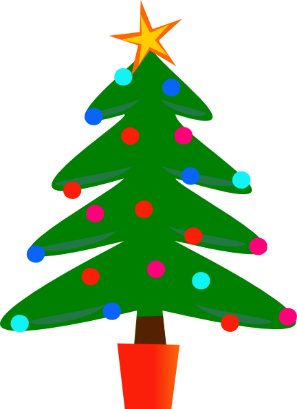 Christmas Tree clip art - vector clip art online, royalty free 