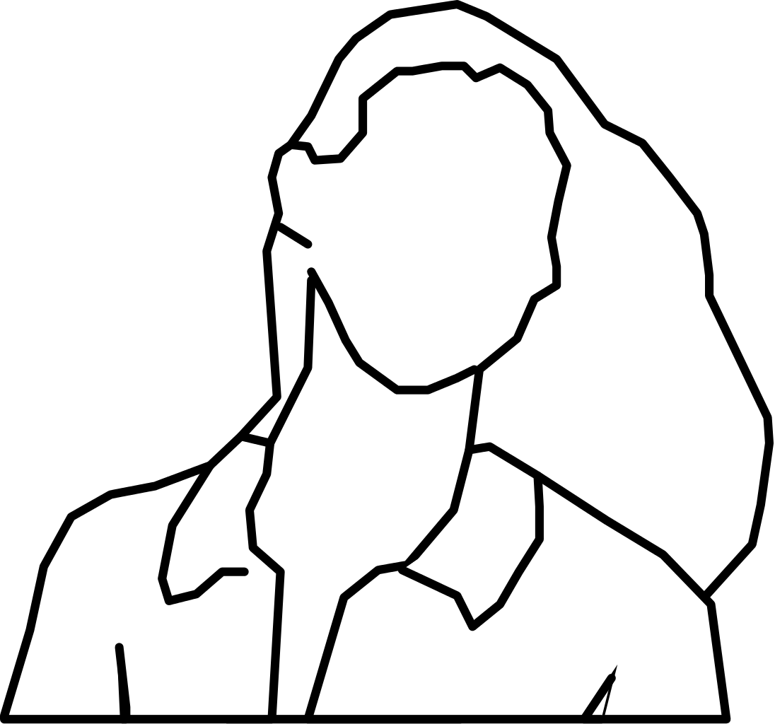 Free Outline Of Woman, Download Free Outline Of Woman png images, Free