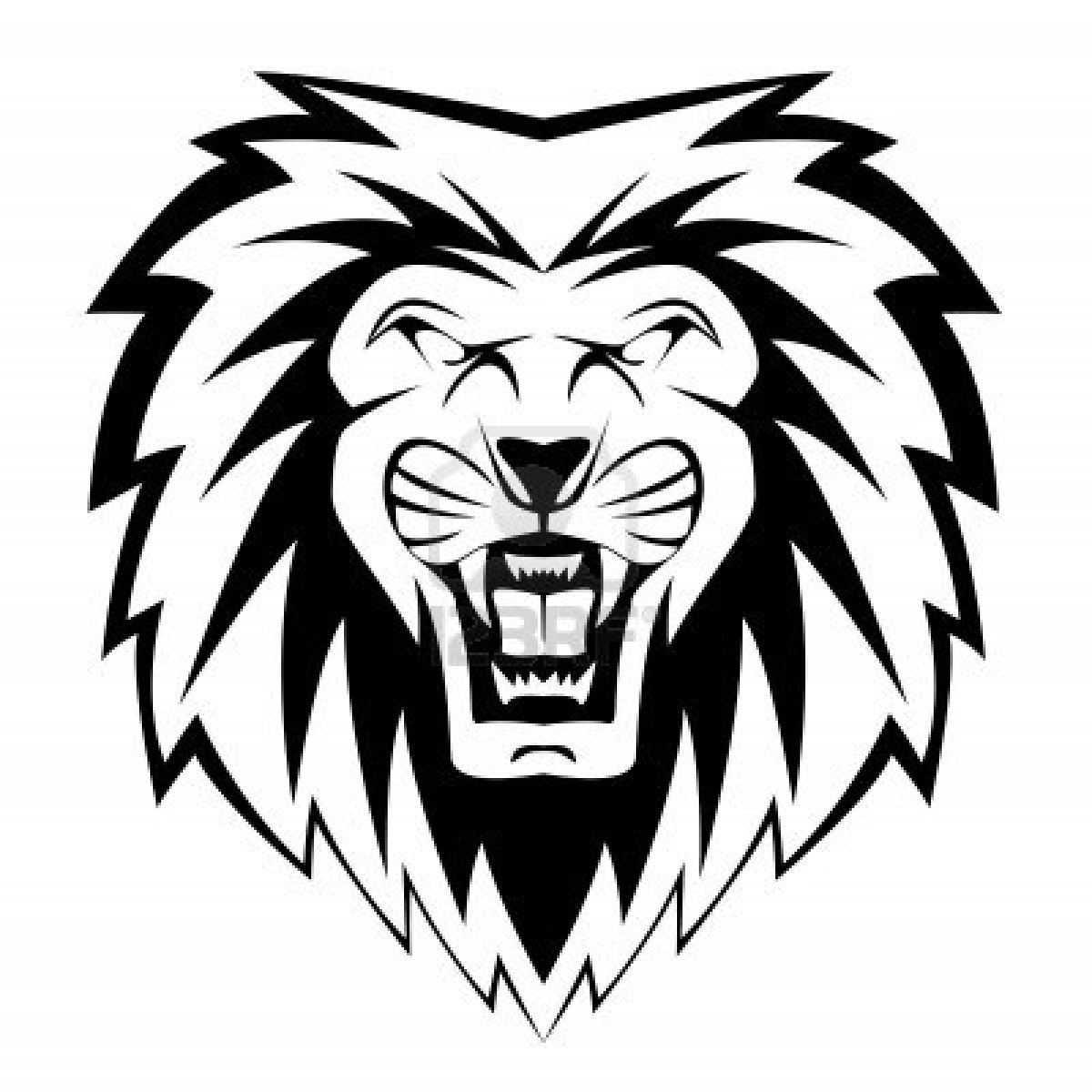 Lion Head Clipart Black And White | Clipart library - Free Clipart 