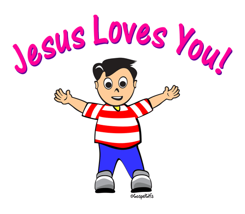Free Clip Art: Jesus Loves You!