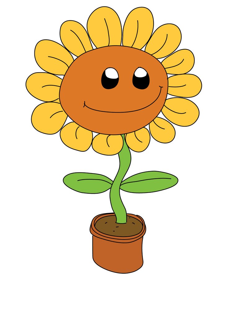 Cartoon Sunflower - Clipart library