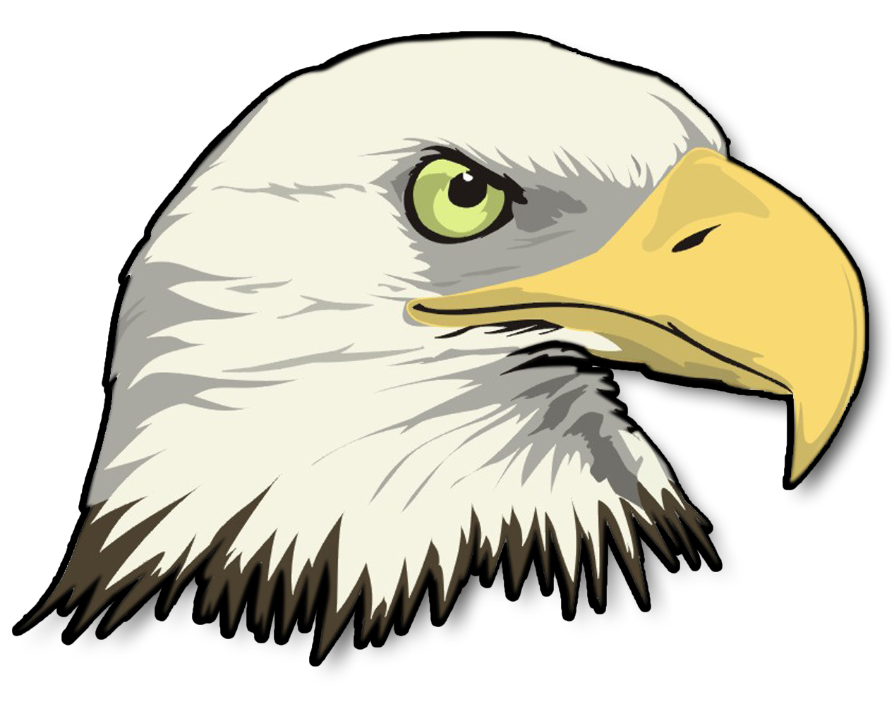 Bald Eagle Head Sticker, Military And Service Decals, Marines 