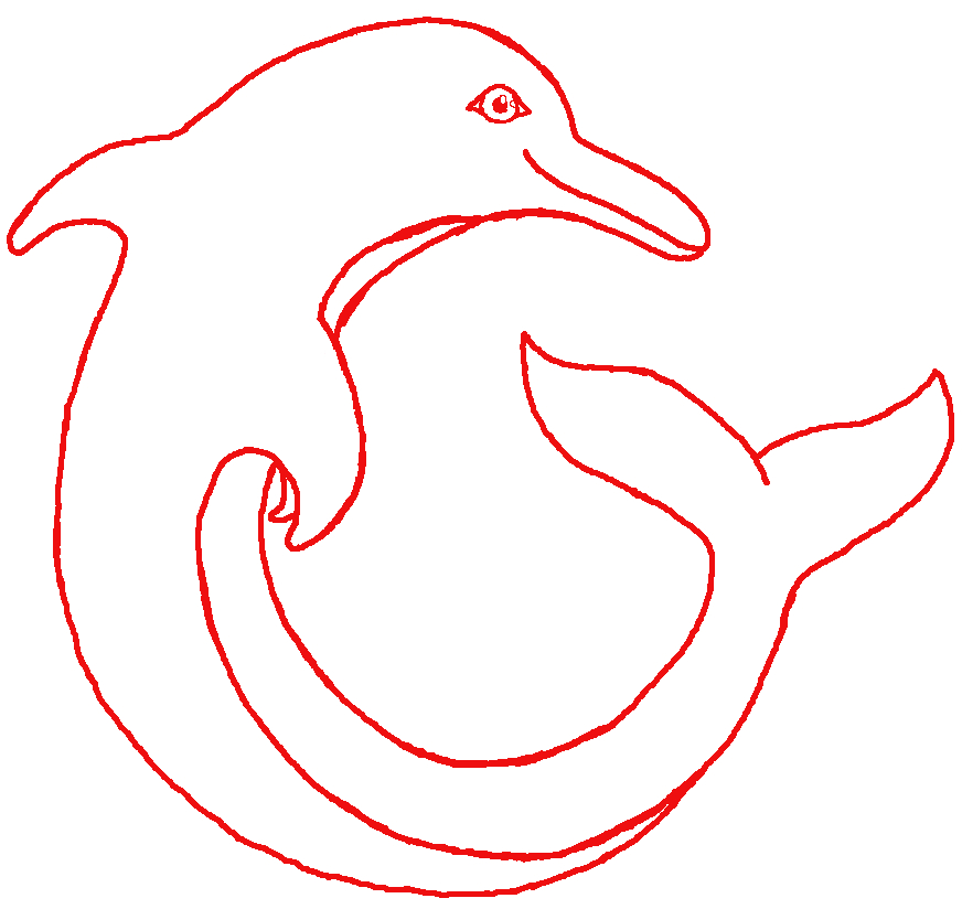 Adoptable Dolphin Line Art, Base, Outline //OPEN by Saburner on
