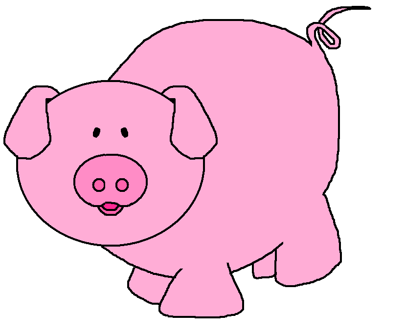 Pig Clip Art Character