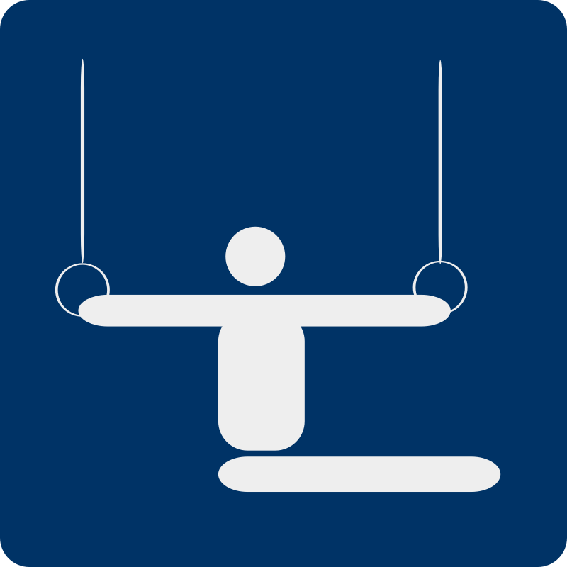 Clipart - gymnastics pictogram