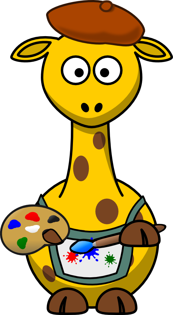 clipartist.net � Clip Art � Giraffe Maler clipartist.net SVG