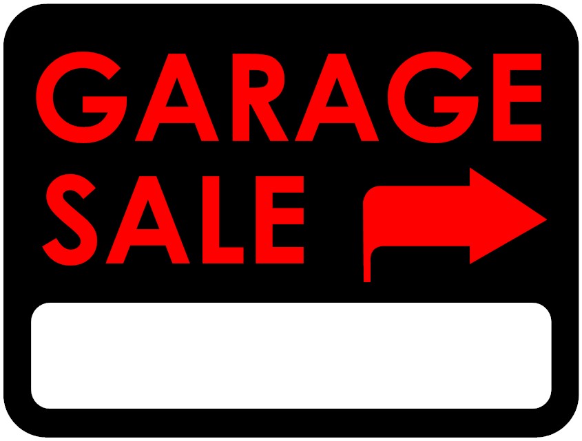 Black and Red Garage Sale Sign Example - SmartDraw