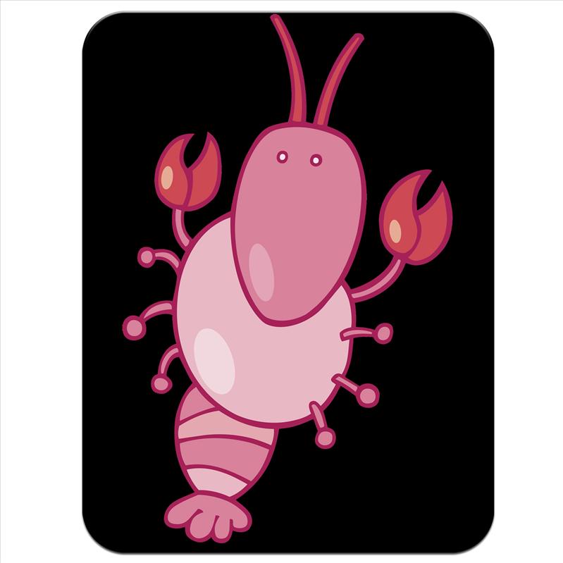Cartoon Pink Lobster With Claws Thick Rubber Mouse MAT | eBay