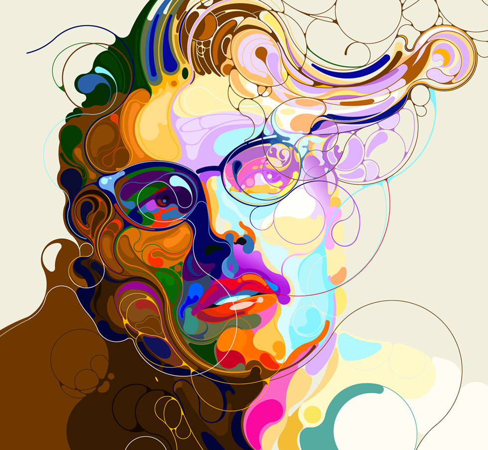 graphic art portraits - Clip Art Library