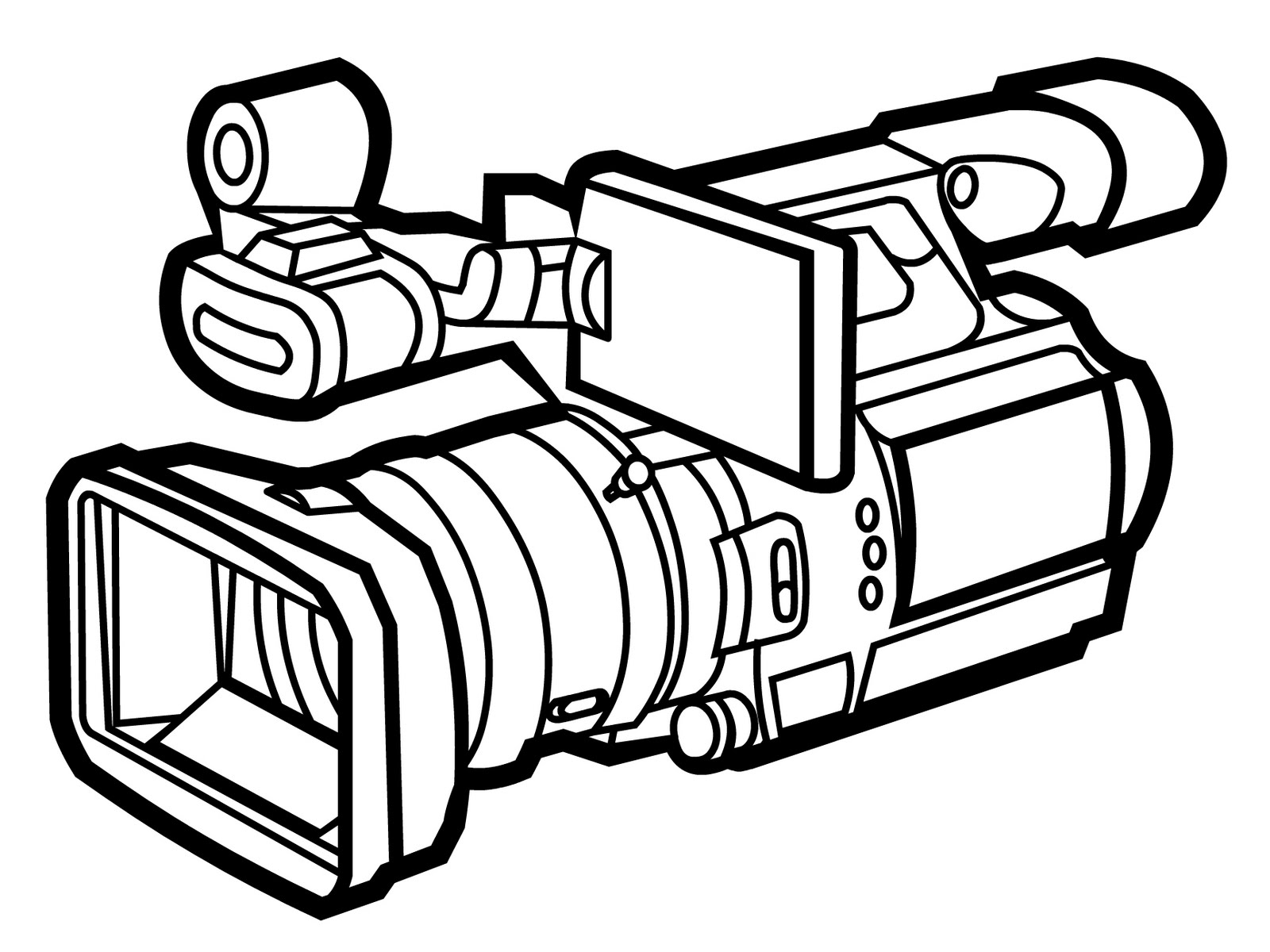Video camera outline - Clipart library - Clipart library