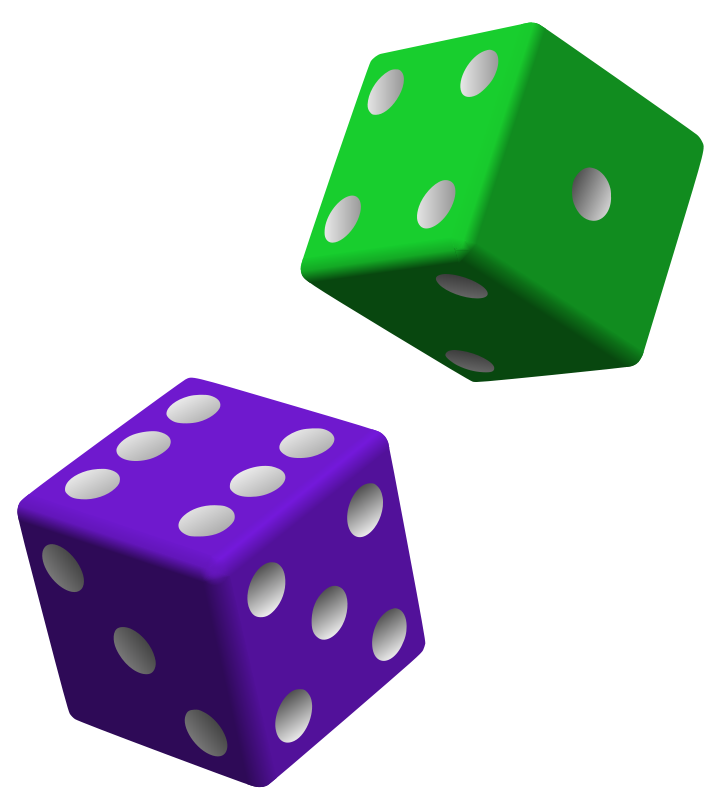 Pix For  Dice Side 1 Clipart