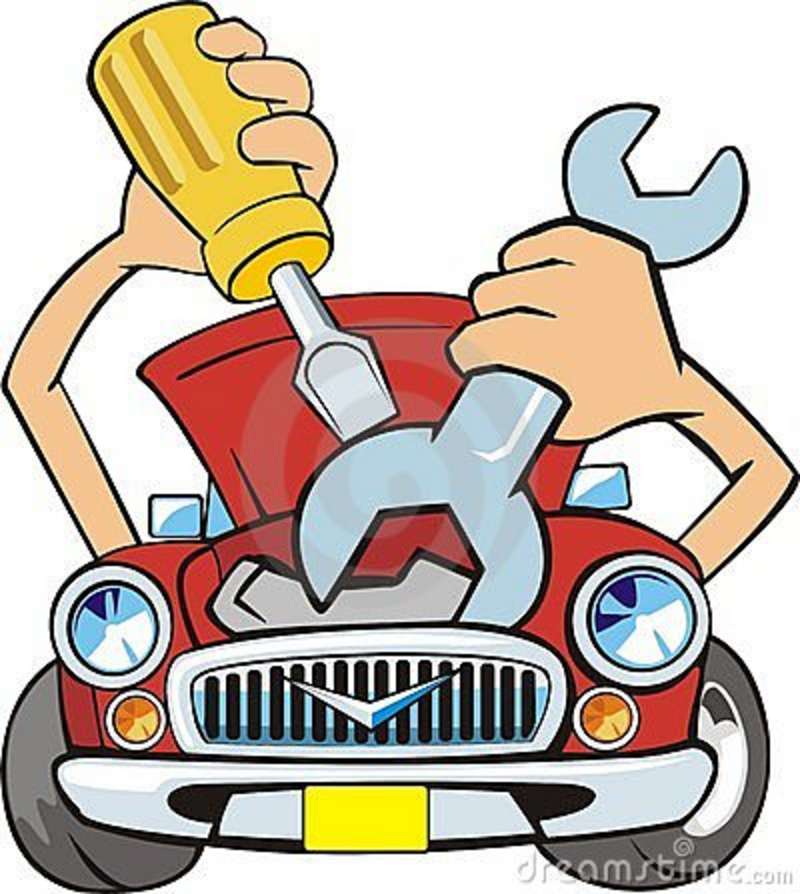 fixing cars clipart images