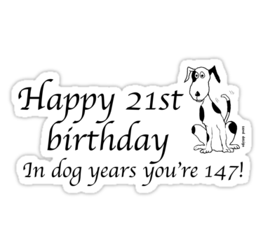 dog 21st birthday