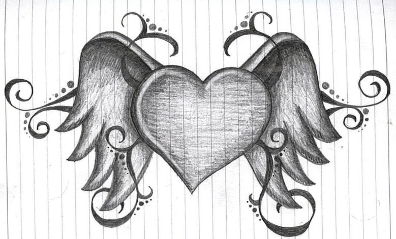 heart with wings by amanda11404 on Clipart library