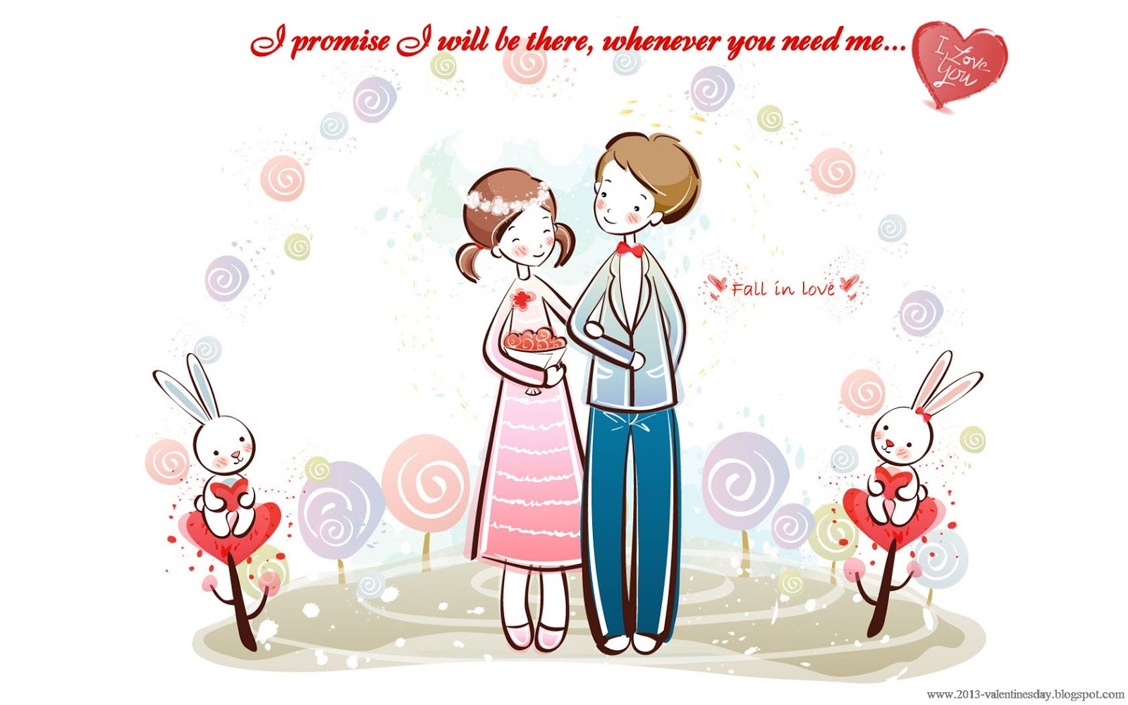 Wallpaper Hd Love Couple Cartoon