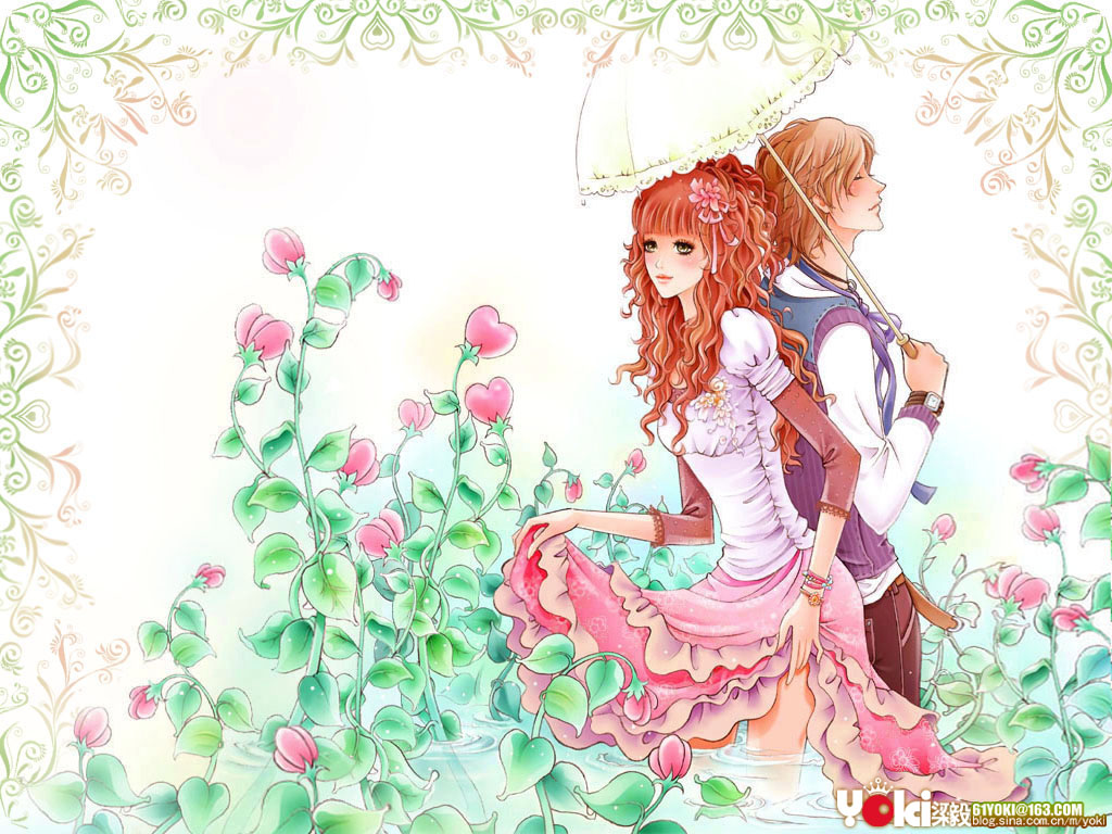 Wallpaper Hd Romantic Couple Cartoon