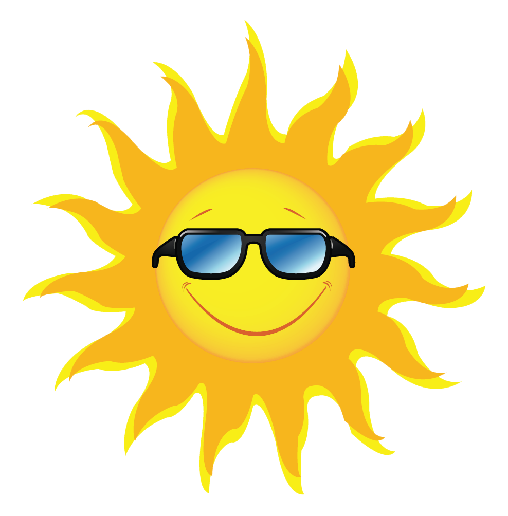 Sun With Sunglasses Clipart - Gallery