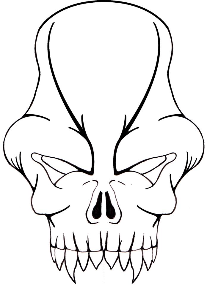 Alien Skull | Tom Bagnall Graphic Designer