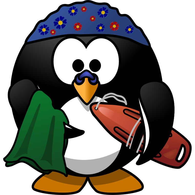 Clipart - Swimmer Penguin