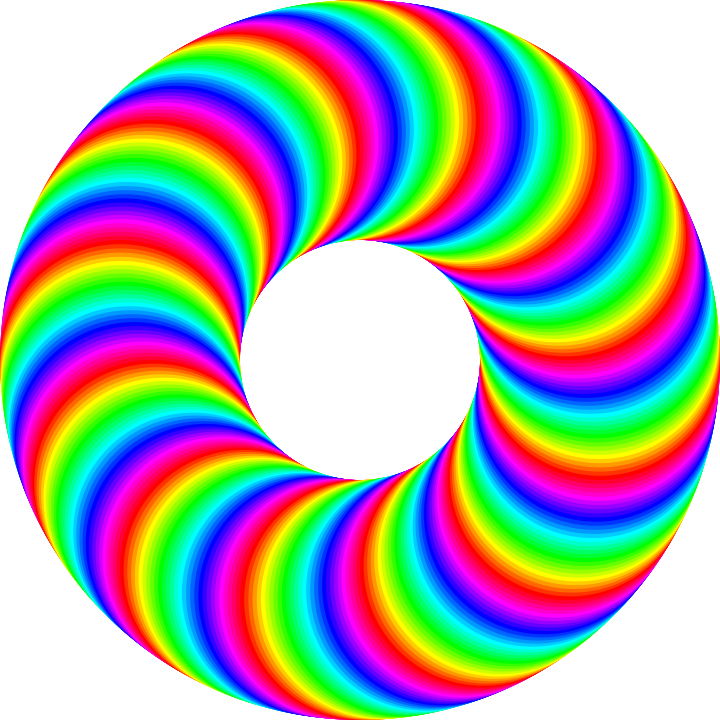 rainbow donut by 10binary on Clipart library