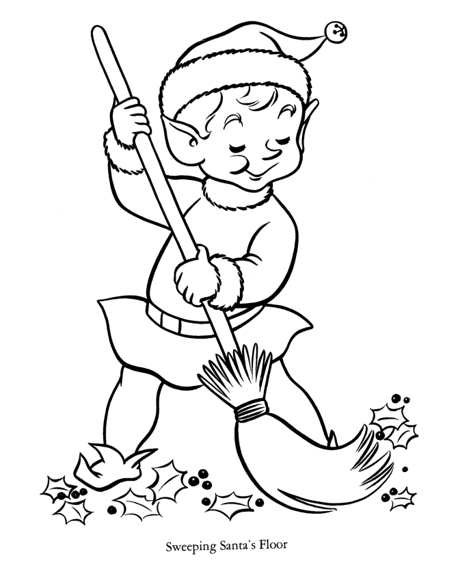 Swepp The Floor Colouring Pages Clip Art Library