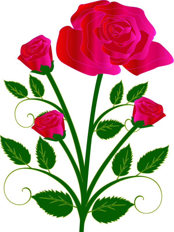 clipart roses hearts - photo #47