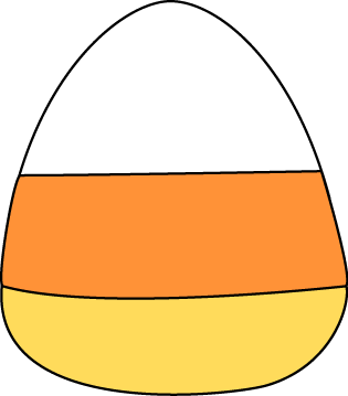 Piece of Candy Corn Clip Art - Piece of Candy Corn Image