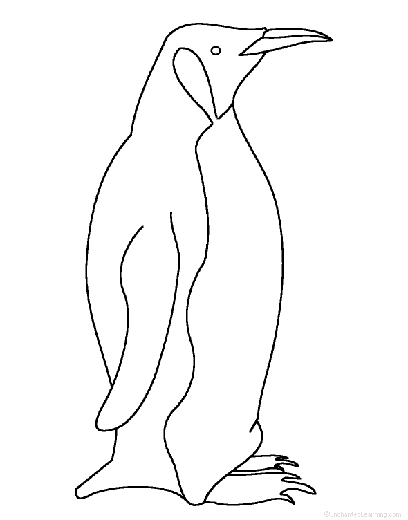 Penguin Template Cut Out from clipart-library.com