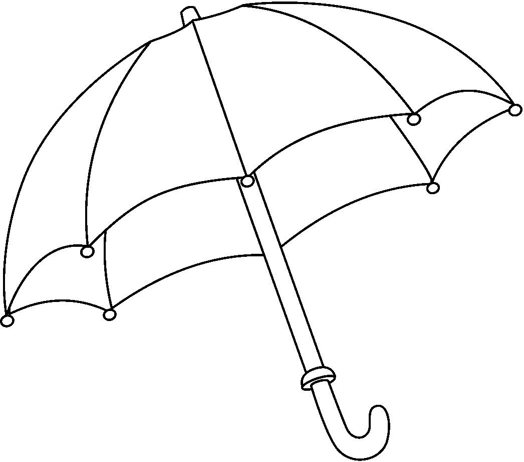 Umbrella Clipart Black And White Clip Art Library