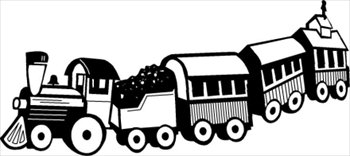 Free toy-train-BW Clipart - Free Clipart Graphics, Images and 
