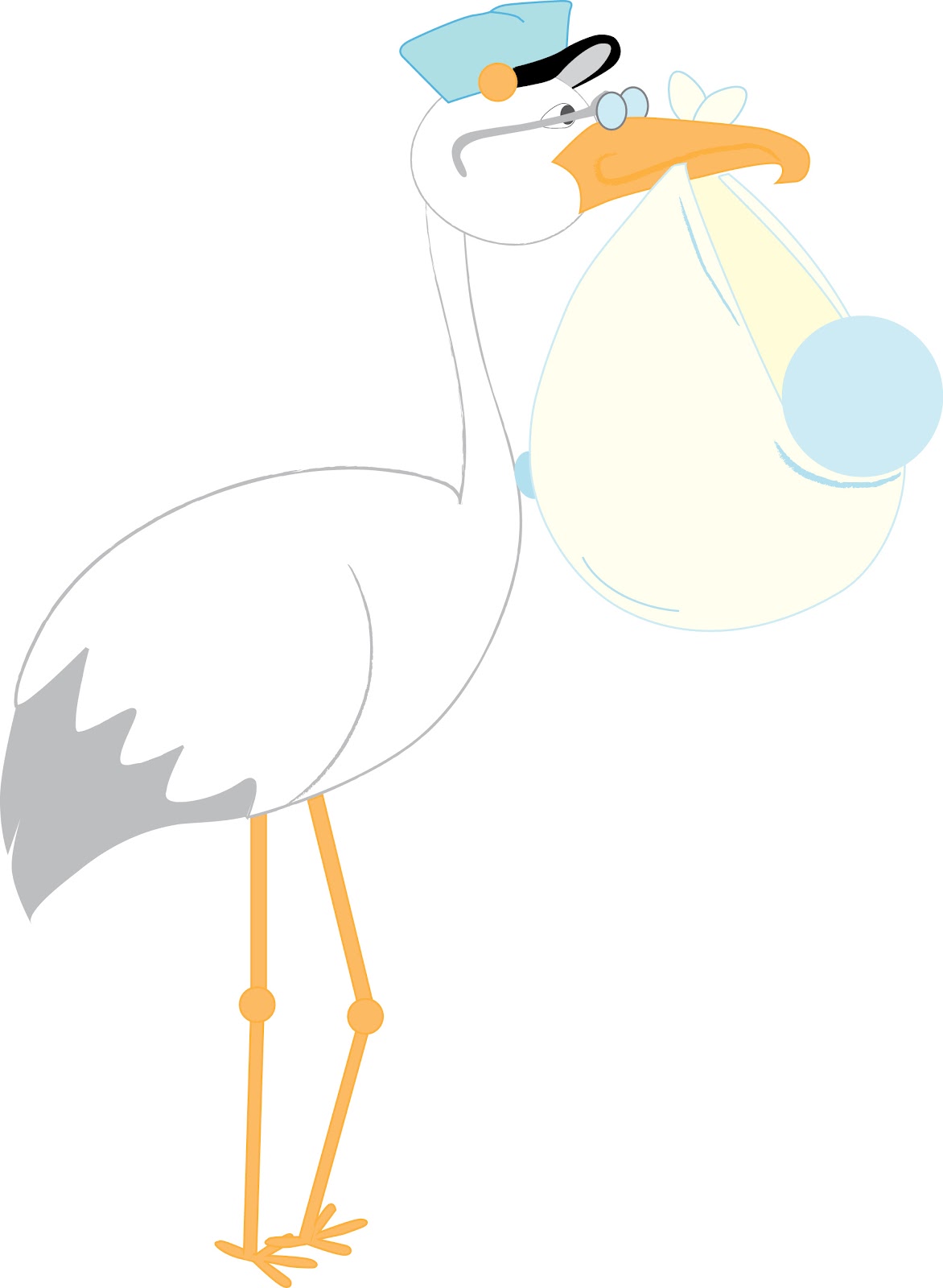 baby boy stork clipart - photo #12