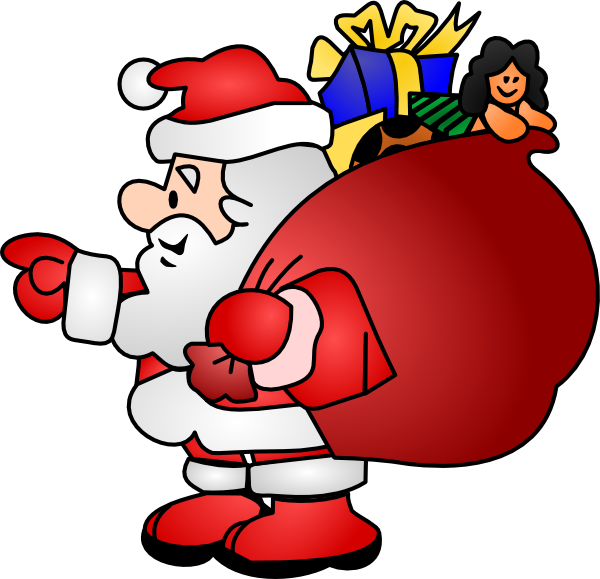 Santa Claus Clip Art Black And White | Clipart library - Free 