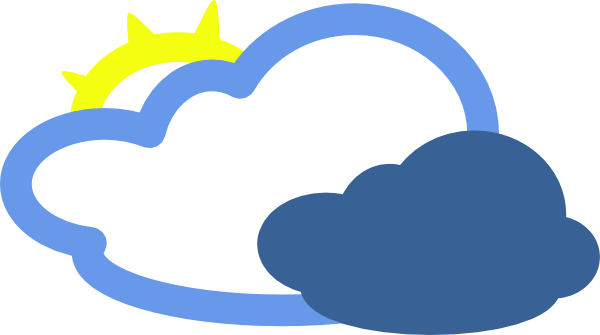 cartoon clouds and sun - Clip Art Library