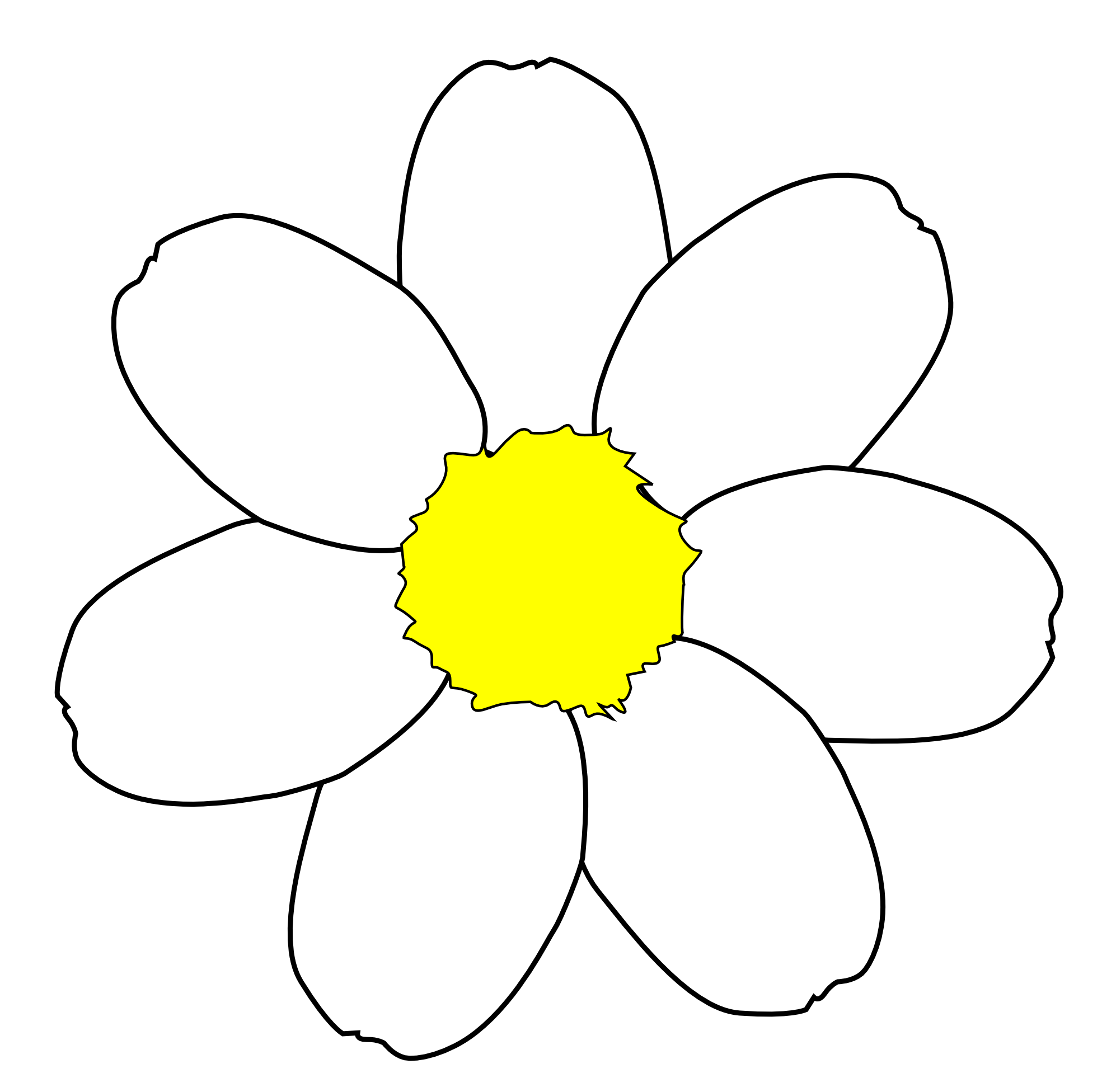 Free Daisy Flower Outline, Download Free Daisy Flower Outline png