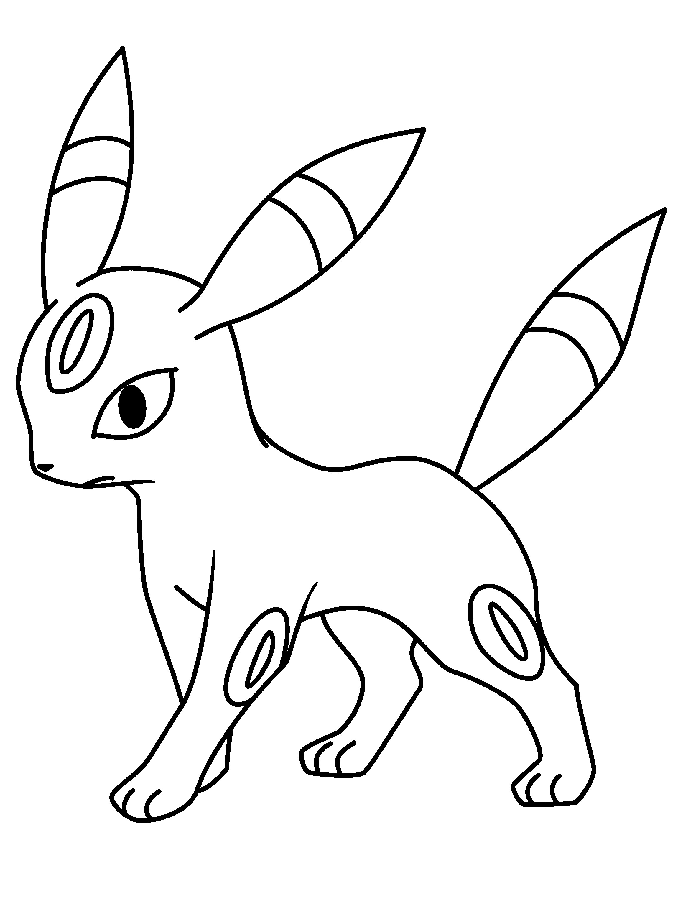 Umbreon Pokemon Coloring Pages Clip Art Library